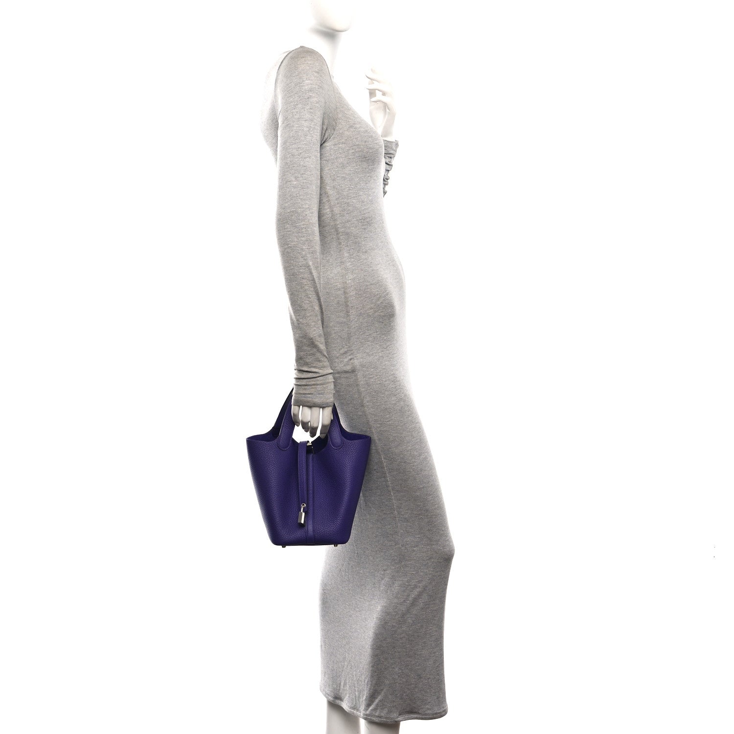 Hermes Taurillon Clemence Picotin Lock 18 PM Purple 2 of 13
