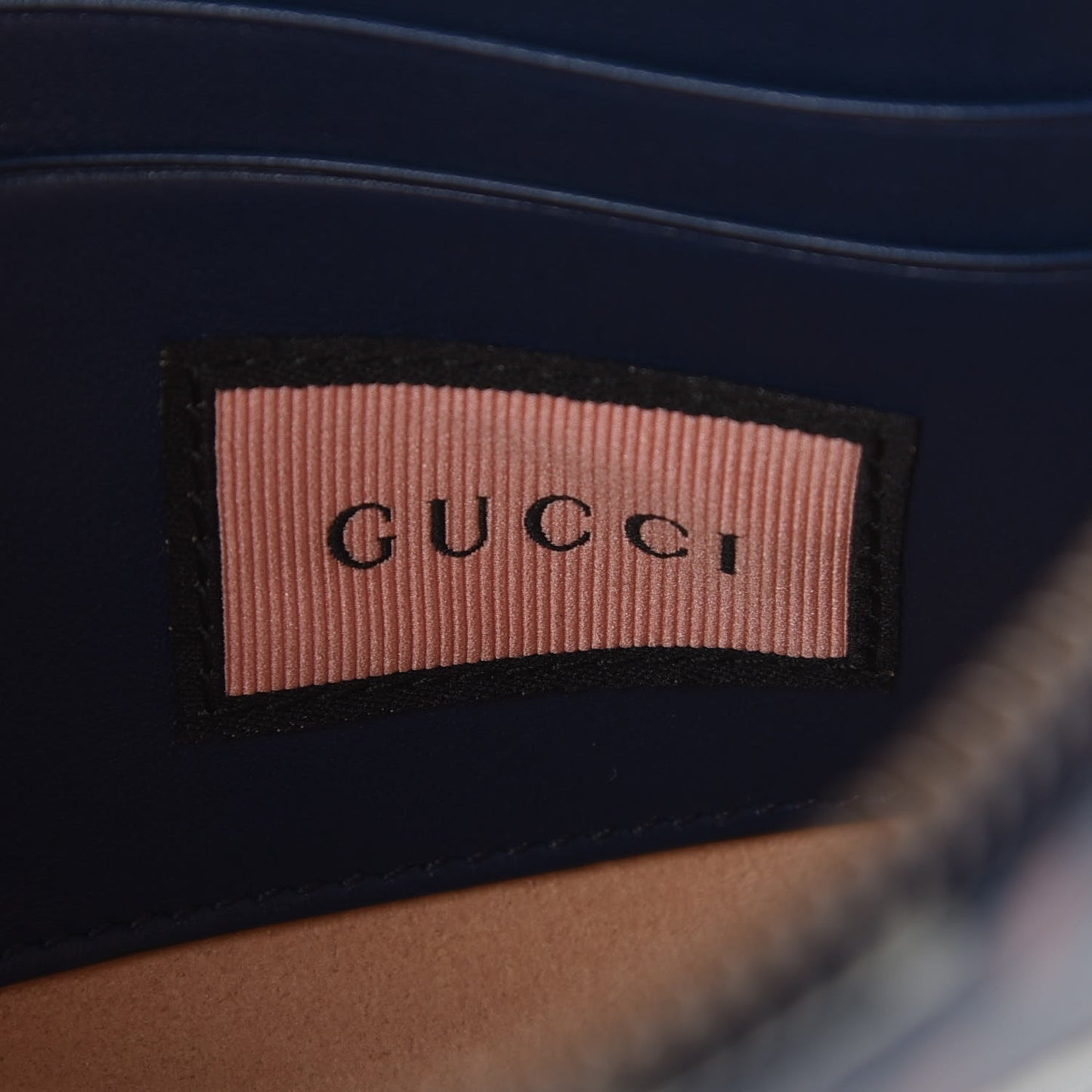 Calfskin Matelasse GucciGhost Mini GG Marmont Chain Bag Blue Agata Hibiscus Red