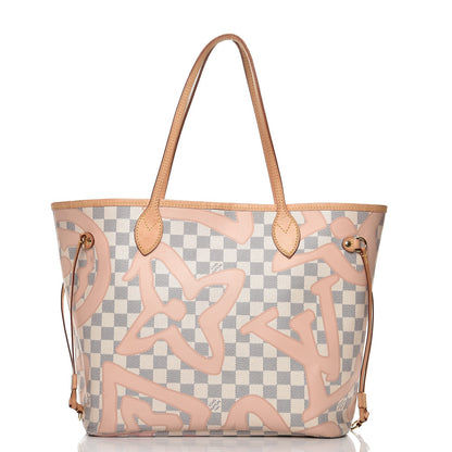 Louis Vuitton Damier Azur Tahitienne Neverfull MM 3 of 22