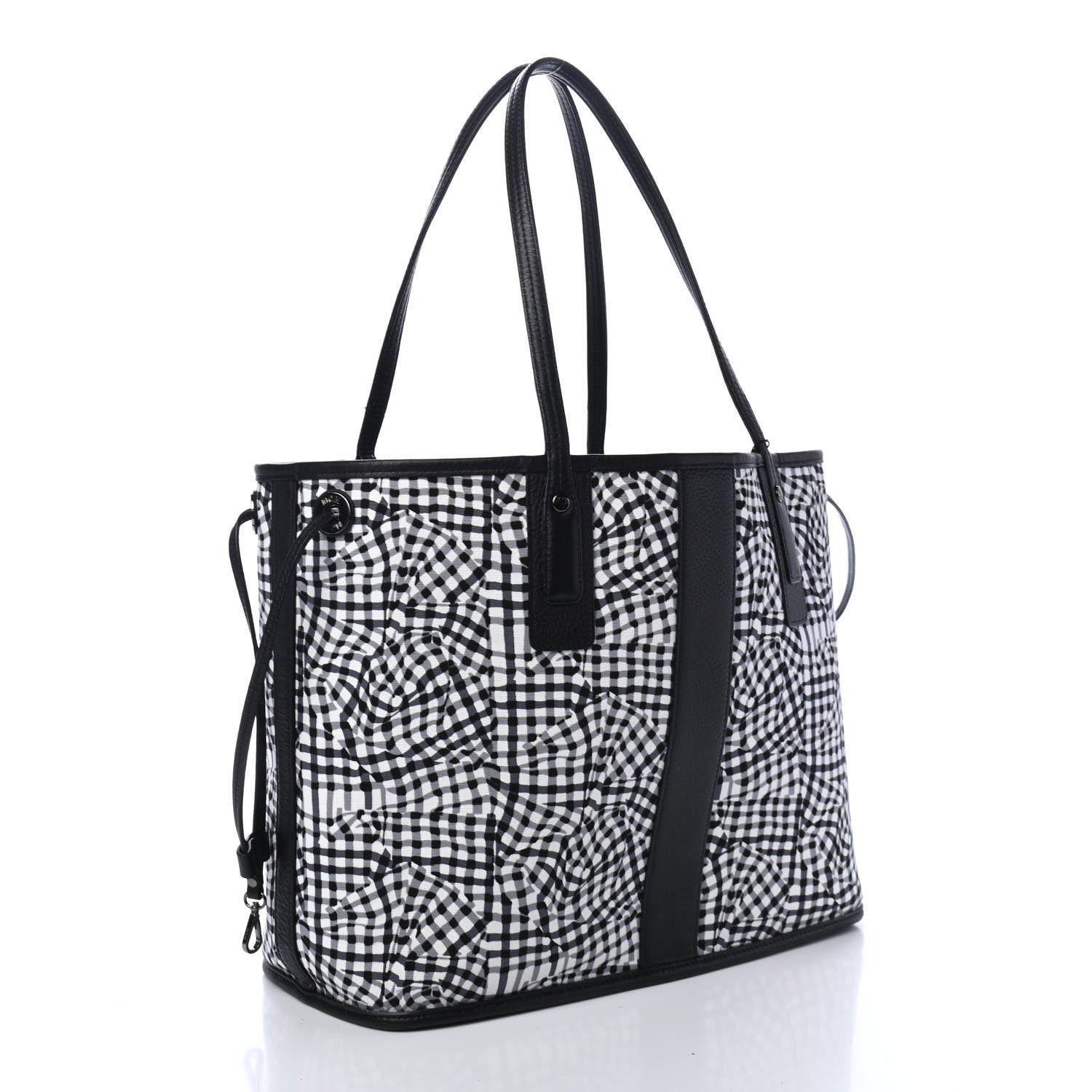 MCM Visetos Medium Liz Reversible Shopper Tote Black 6 of 8