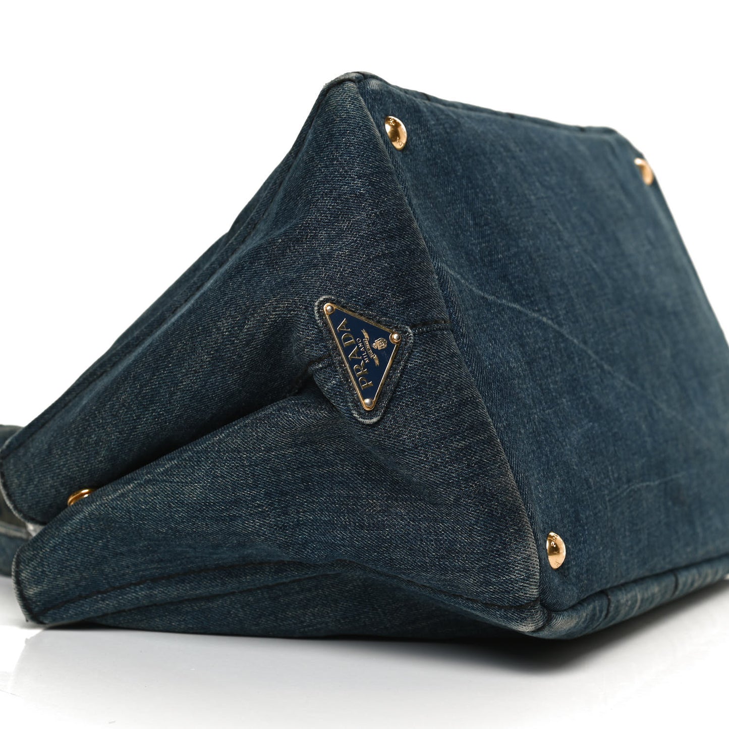 Denim Logo Tote Avio