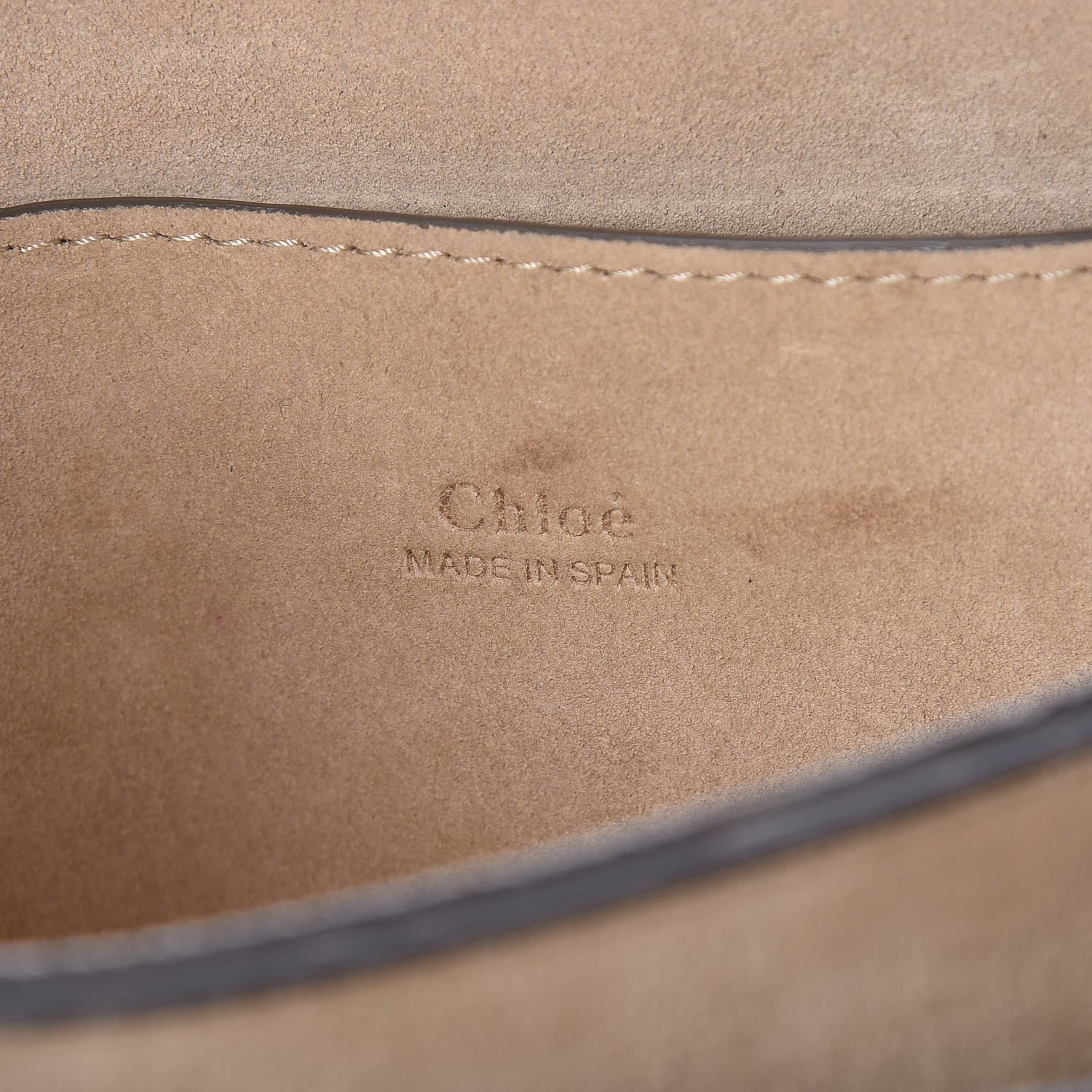 Chloe Suede Calfskin Small Faye Shoulder Bag Motty Grey 6 of 9