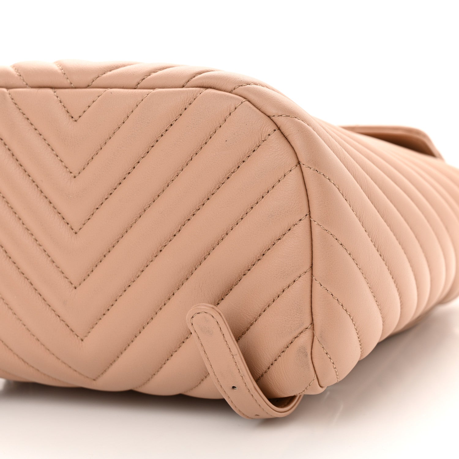 Chanel Calfskin Chevron Quilted Small Urban Spirit Backpack Beige 10 of 14