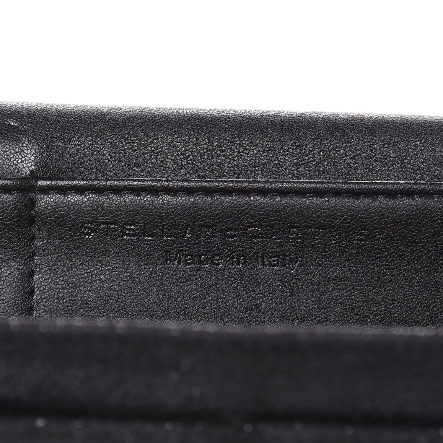Stella McCartney Shaggy Deer Falabella Flap Wallet Black 6 of 8