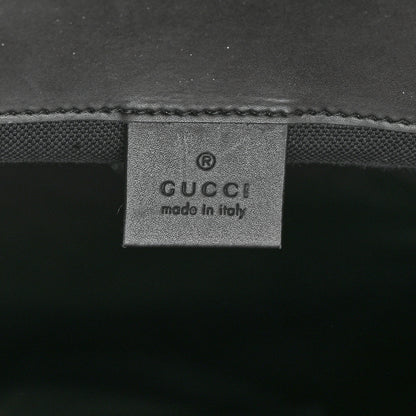 Gucci Soft GG Supreme Monogram Appia Calfskin Web Double Buckle Backpack Black 6 of 11