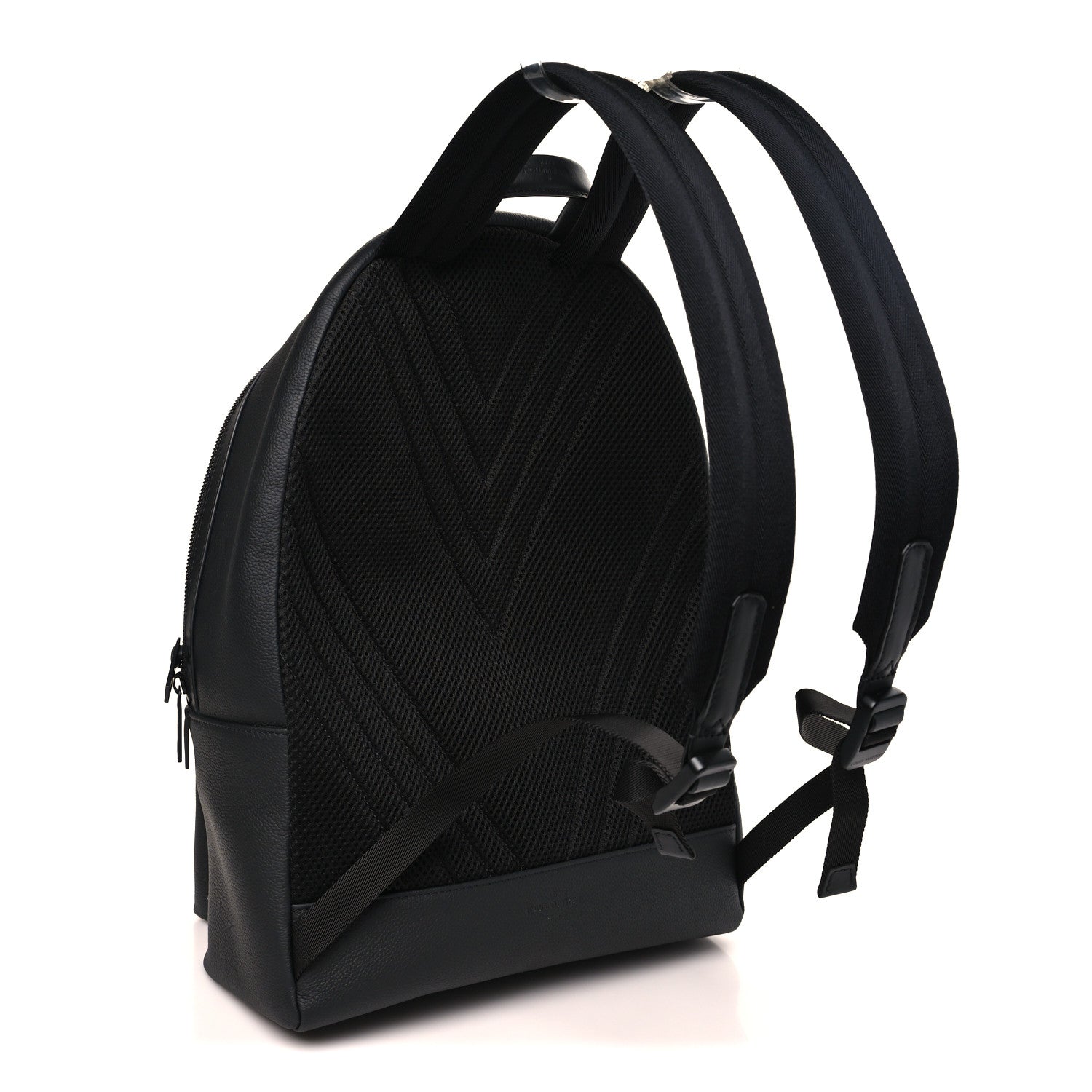 Louis Vuitton Grained Calfskin Aerogram Takeoff Backpack Black 2 of 8
