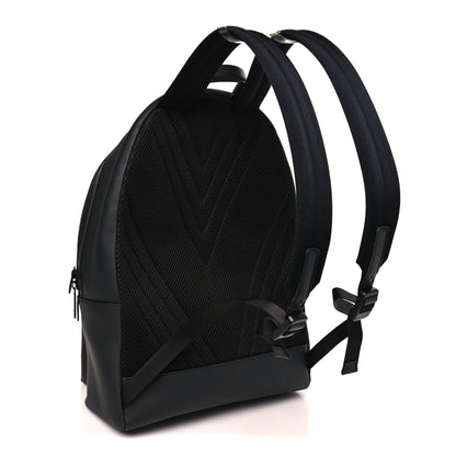 Louis Vuitton Grained Calfskin Aerogram Takeoff Backpack Black 2 of 8