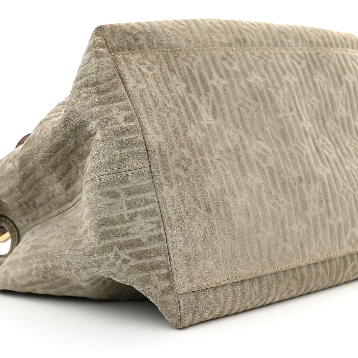 Suede Snakeskin Monogram Embossed Whisper PM Jade