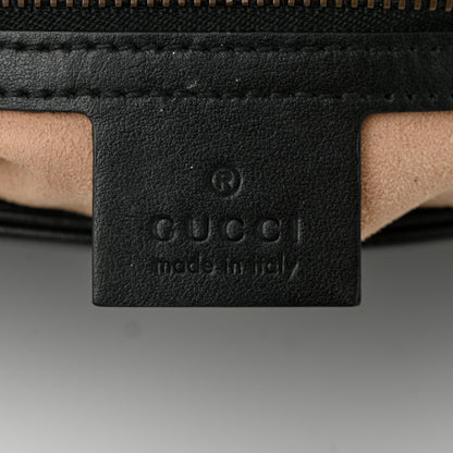 Gucci Calfskin Matelasse Small GG Marmont Shoulder Bag Black 6 of 11