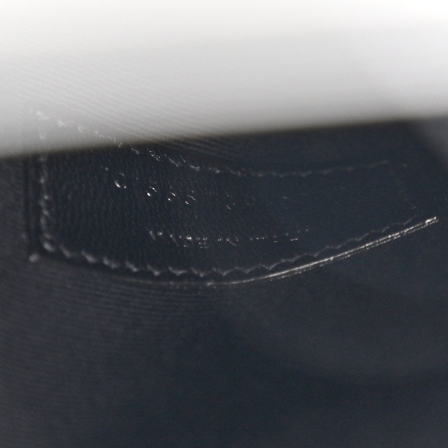 Smooth Shiny Calfskin Monogram Uptown Pouch Black