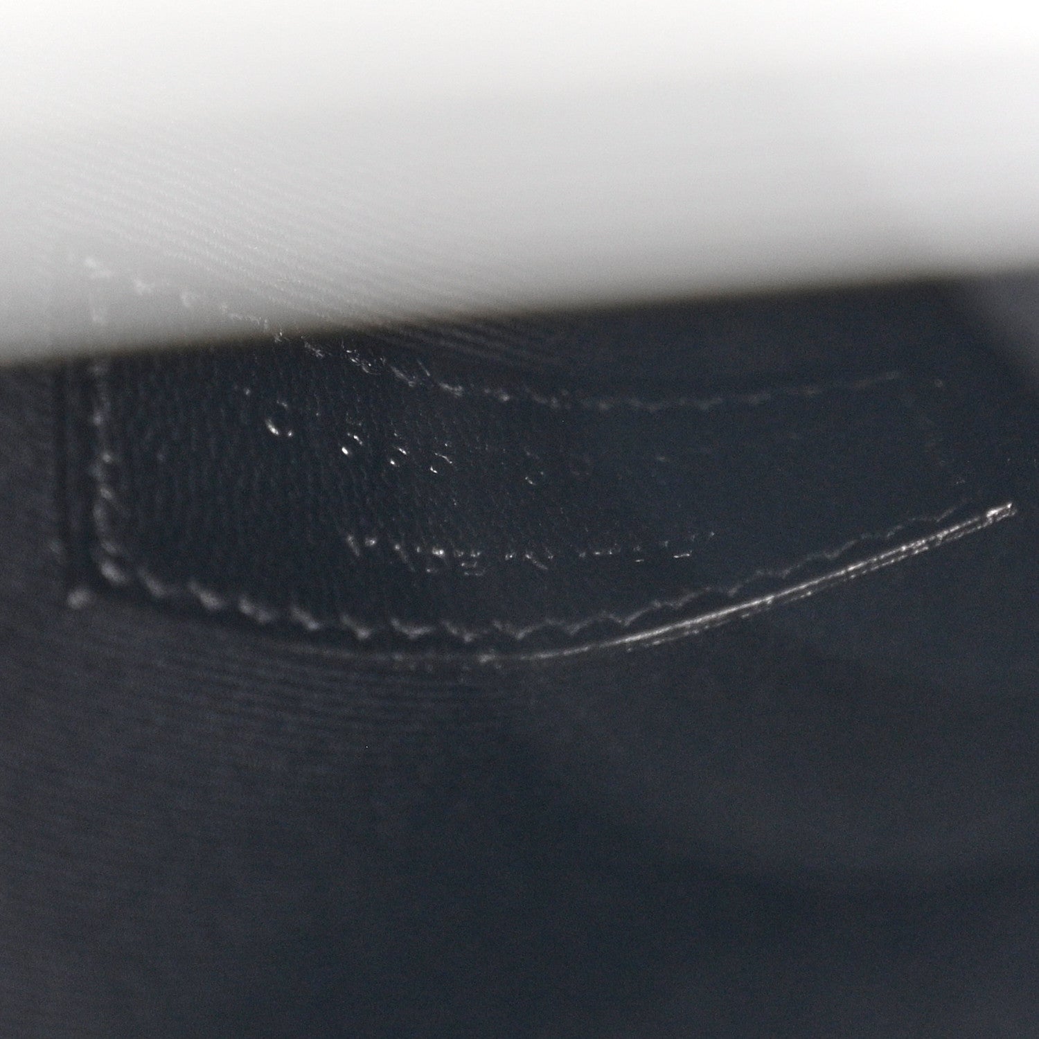 Saint Laurent Smooth Shiny Calfskin Monogram Uptown Pouch Black 6 of 7