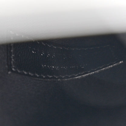 Saint Laurent Smooth Shiny Calfskin Monogram Uptown Pouch Black 6 of 7