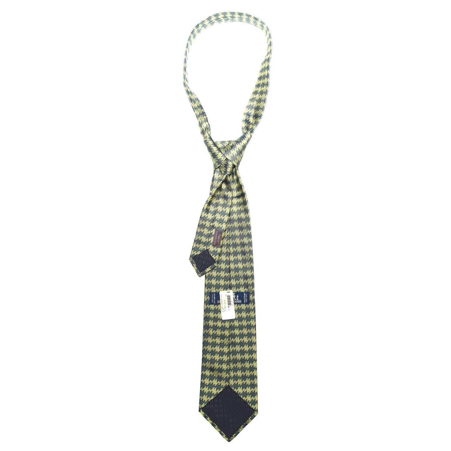 Woven Silk Mens Neck Tie Vert Fonce Vert Clair