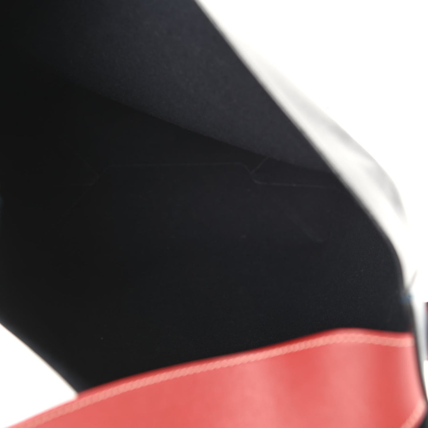 Shiny Smooth Calfskin Small Twisted Cabas Navy Black