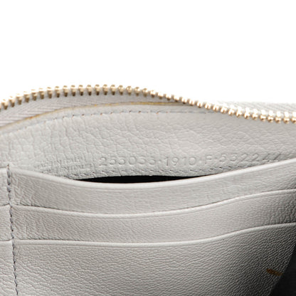 Balenciaga Chevre Metallic Edge Zip Around Wallet Gris Perle 7 of 7