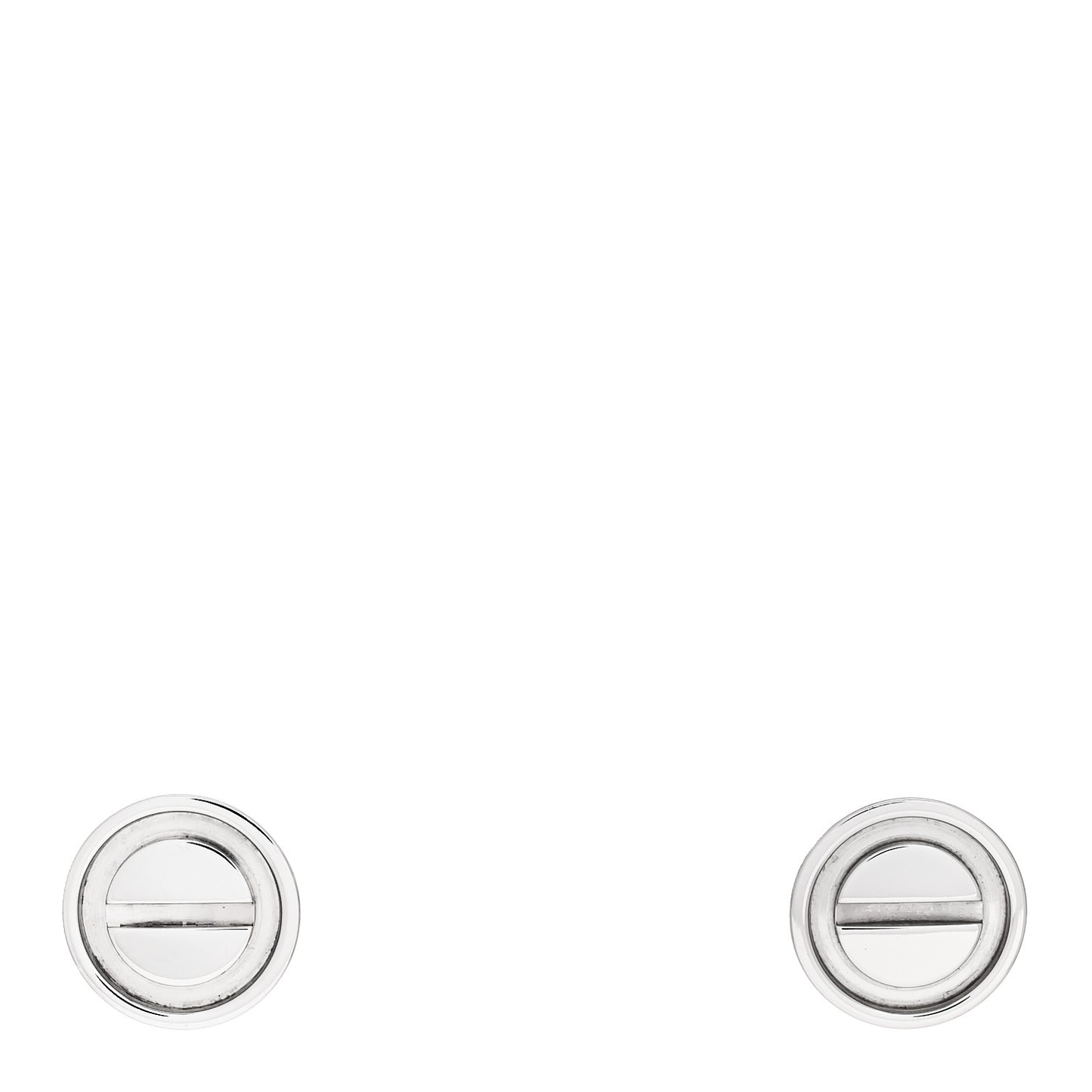 18K White Gold LOVE Earrings