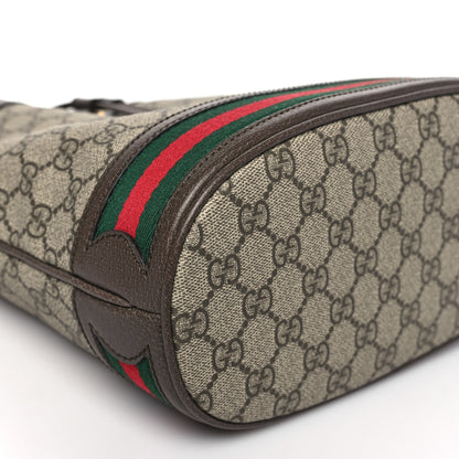 Gucci GG Supreme Monogram Web Ophidia Bucket Bag Brown 9 of 10