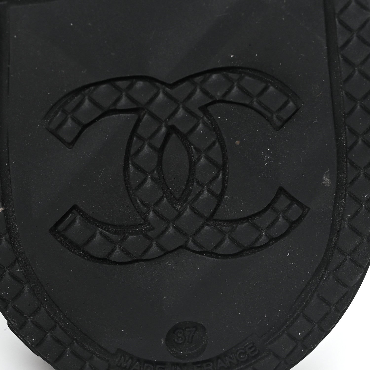 Chanel Caoutchouk CC High Boots 37 Black 7 of 9