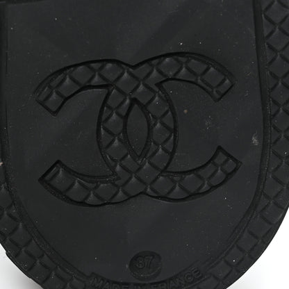 Chanel Caoutchouk CC High Boots 37 Black 7 of 9