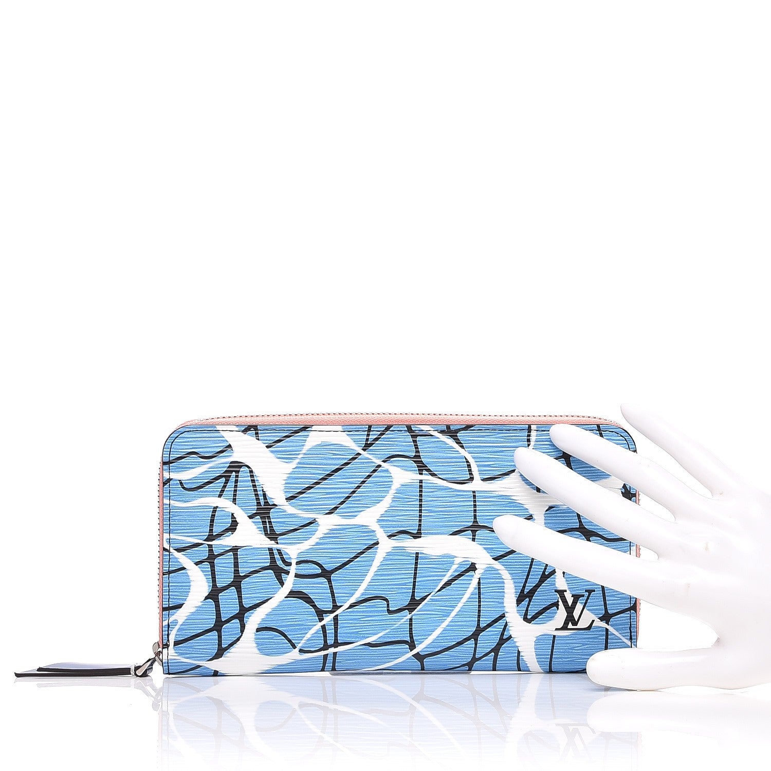 Louis Vuitton Epi Zippy Wallet Aqua 2 of 8