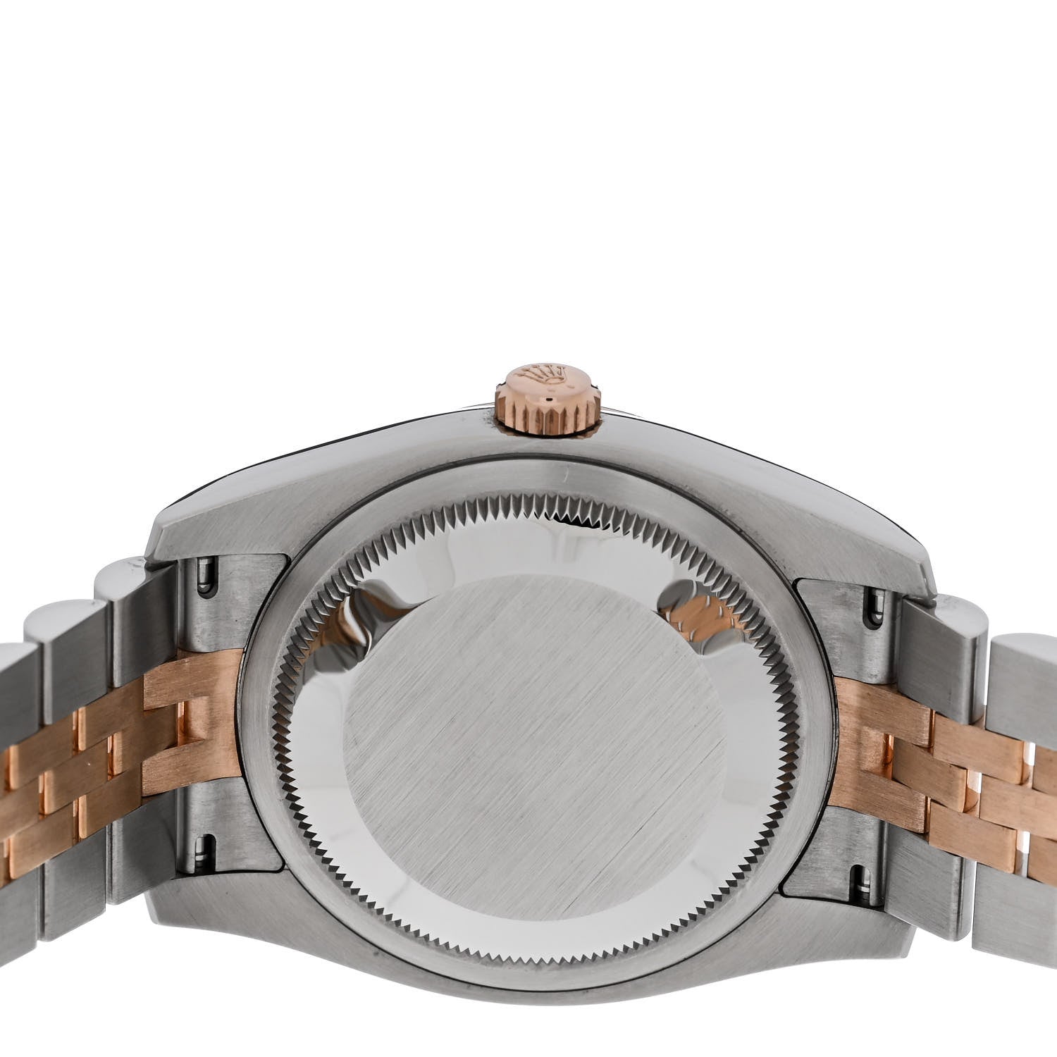 Rolex Stainless Steel 18K Everose Gold Diamond 36mm Oyster Perpetual Datejust Watch White 116231 4 of 5