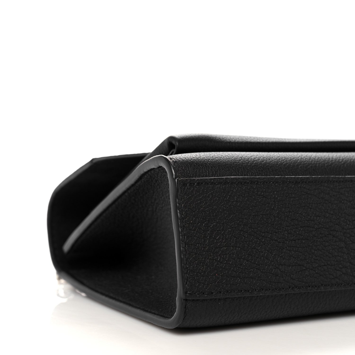 Louis Vuitton Soft Calfskin Mylockme Chain Bag BB Black 7 of 9
