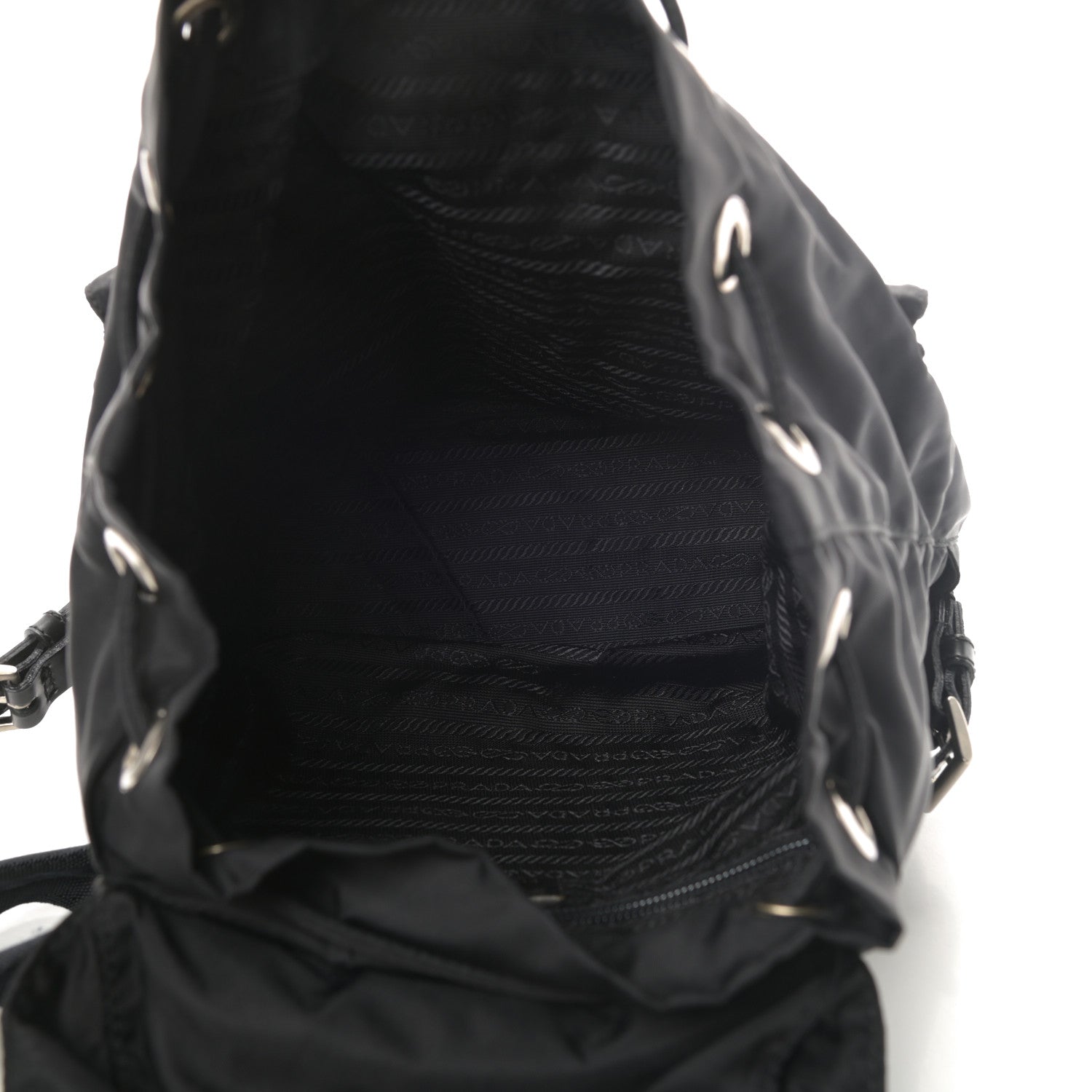 Prada Tessuto Nylon Small Backpack Black 5 of 11