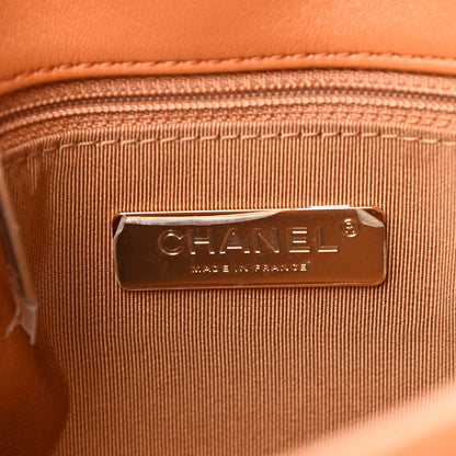 Chanel Lambskin Quilted Medium Chanel 19 Flap Light Brown 6 of 11