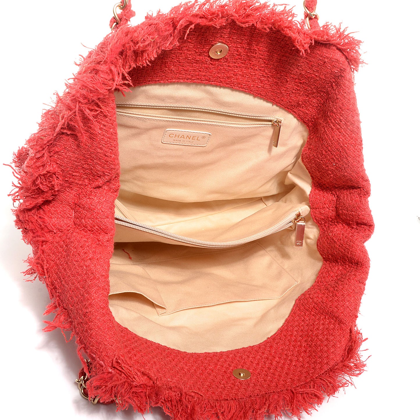 Tweed Nature Tote Red
