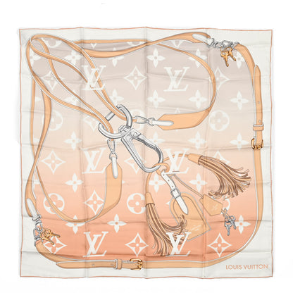 Louis Vuitton Silk Monogram Gradient By The Pool Square Scarf Brume 1 of 3