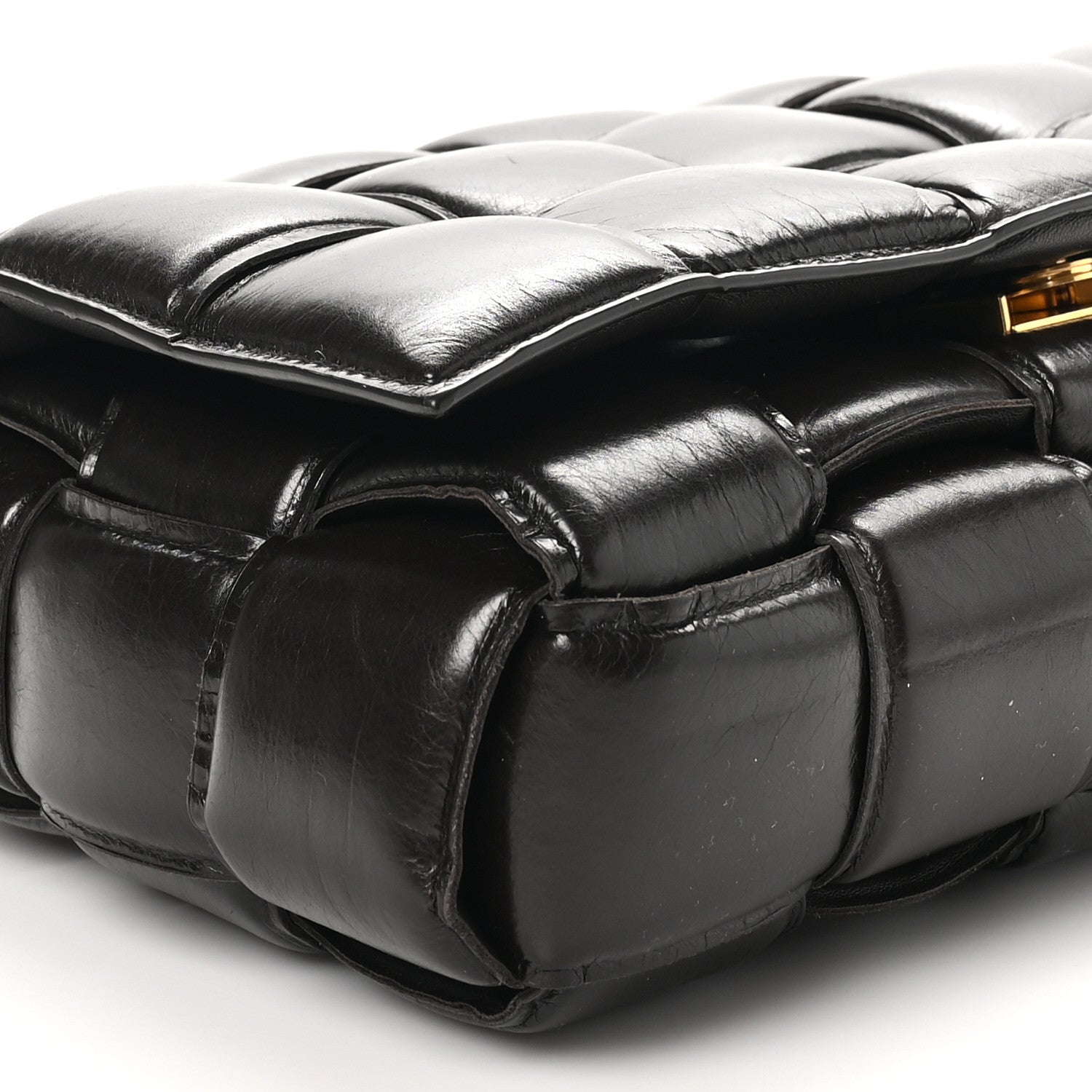 Bottega Veneta Paper Calfskin Maxi Intreccio Padded Cassette Crossbody Bag Fondant 8 of 9