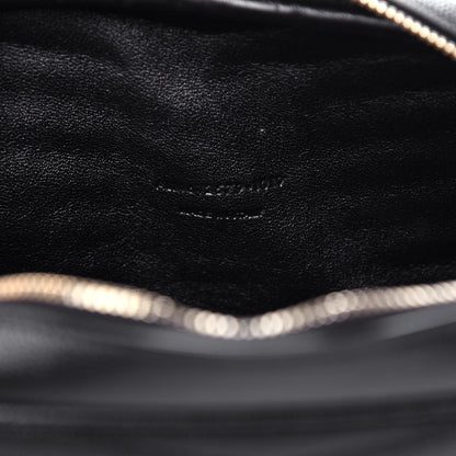 Saint Laurent Grain De Poudre Matelasse Monogram Mini Lou Camera Bag Black 7 of 11
