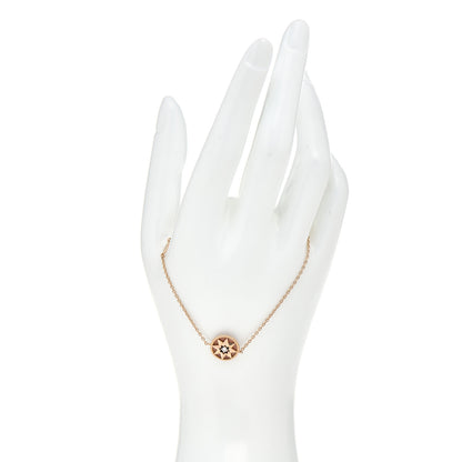 Christian Dior 18K Rose Gold Diamond Pink Opal Rose Des Vents Bracelet 2 of 4