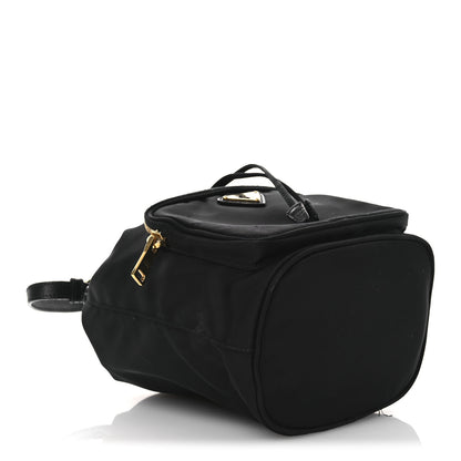 Prada Saffiano Tessuto Nylon Mini Bucket Crossbody Bag Black 4 of 14