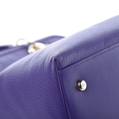 Christian Dior Calfskin Granville Tote Purple 11 of 13