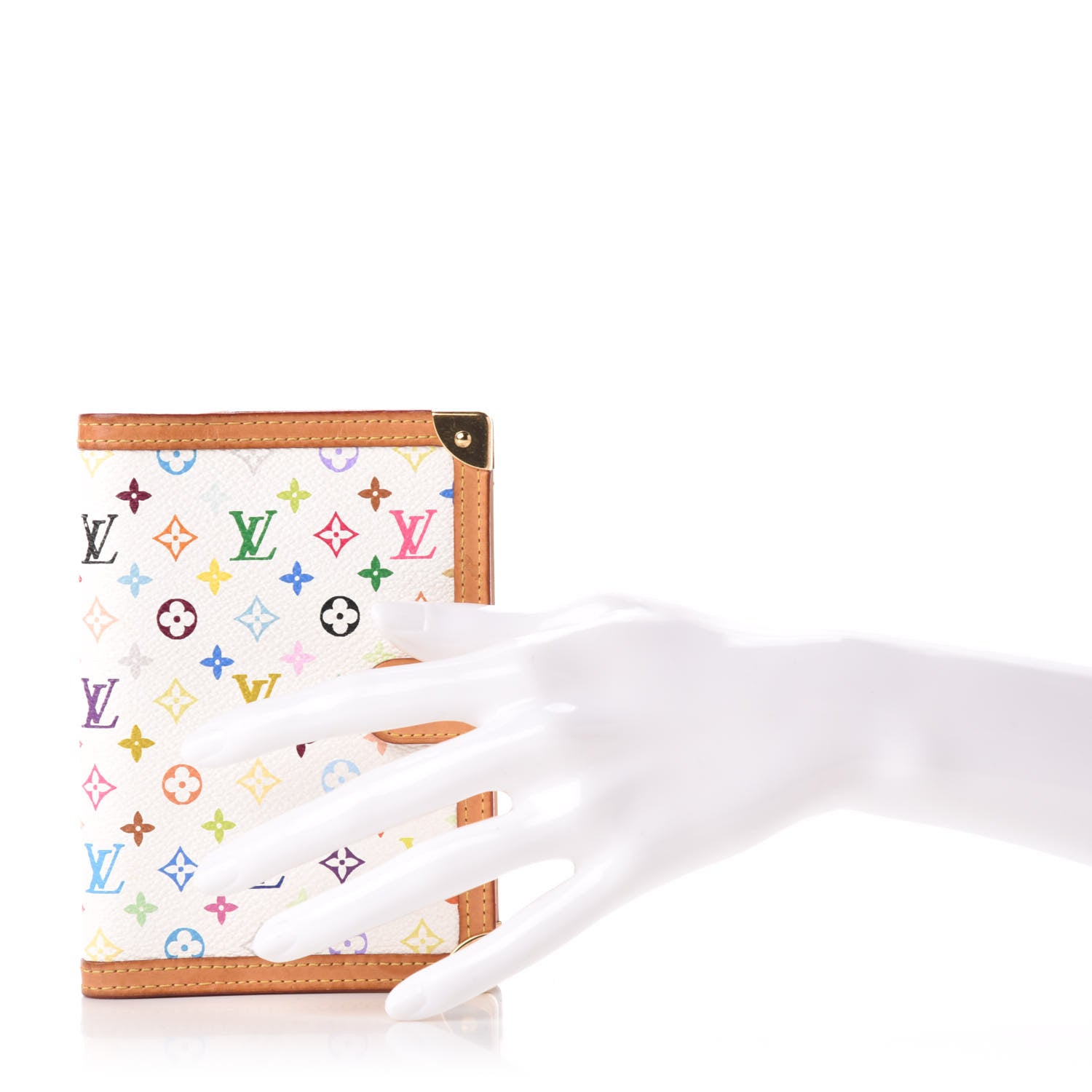 Louis Vuitton Monogram Multicolor Small Ring Agenda Cover White 2 of 6