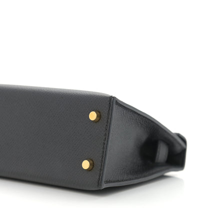 Hermes Epsom Mini Kelly Sellier 20 Black 10 of 11