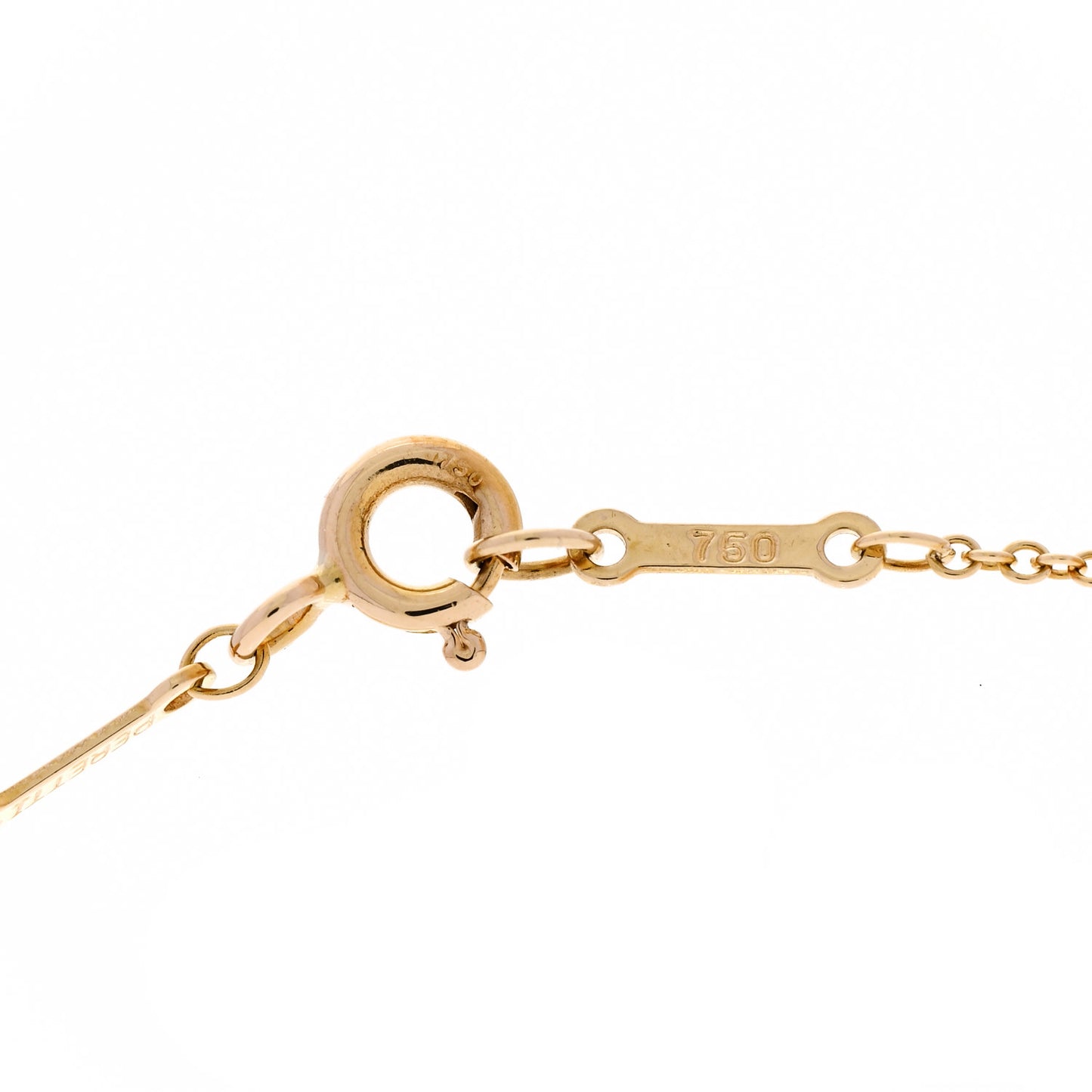 18K Yellow Gold Diamond .45ct Elsa Peretti Diamonds by the Yard Pendant Necklace