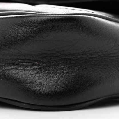 Gucci Calfskin Matelasse Super Mini GG Marmont Shoulder Bag Black 10 of 11