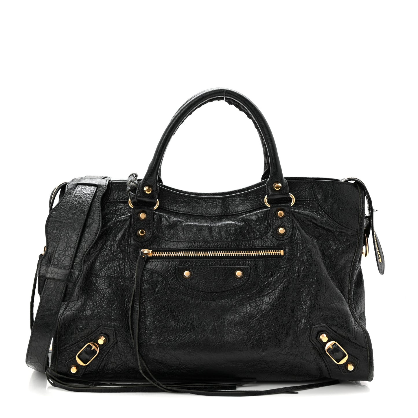 Agneau Classic Gold Hardware City Black