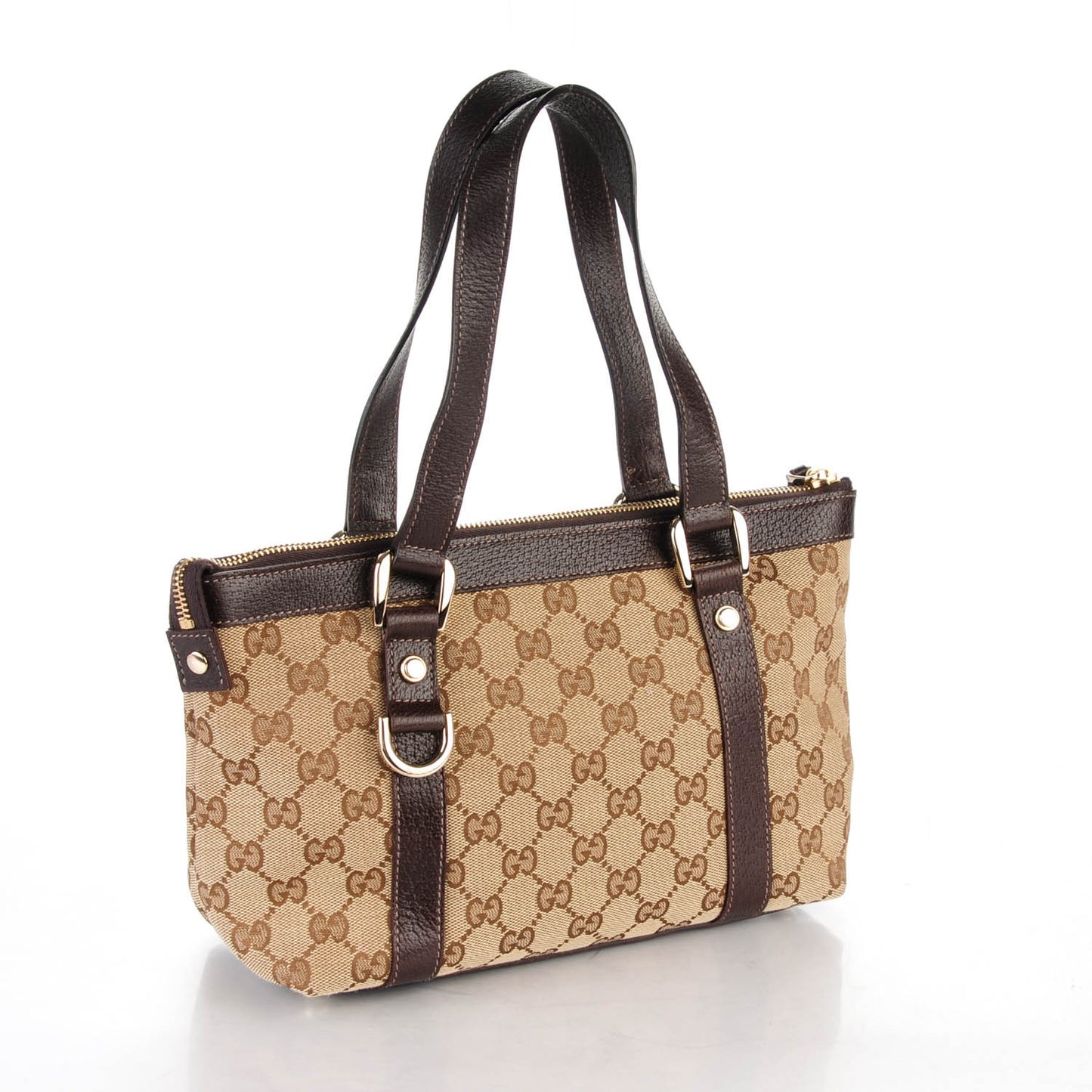 Monogram Small Abbey Tote Dark Brown