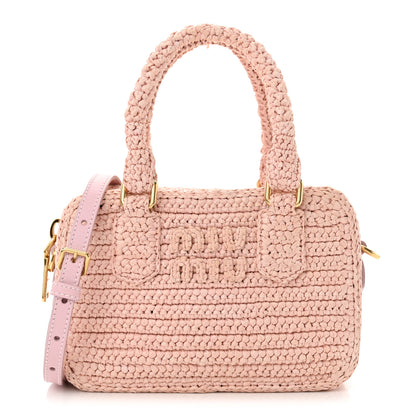 Miu Miu Crochet Calfskin S Narrow Arcadie Alabaster Pink 1 of 11