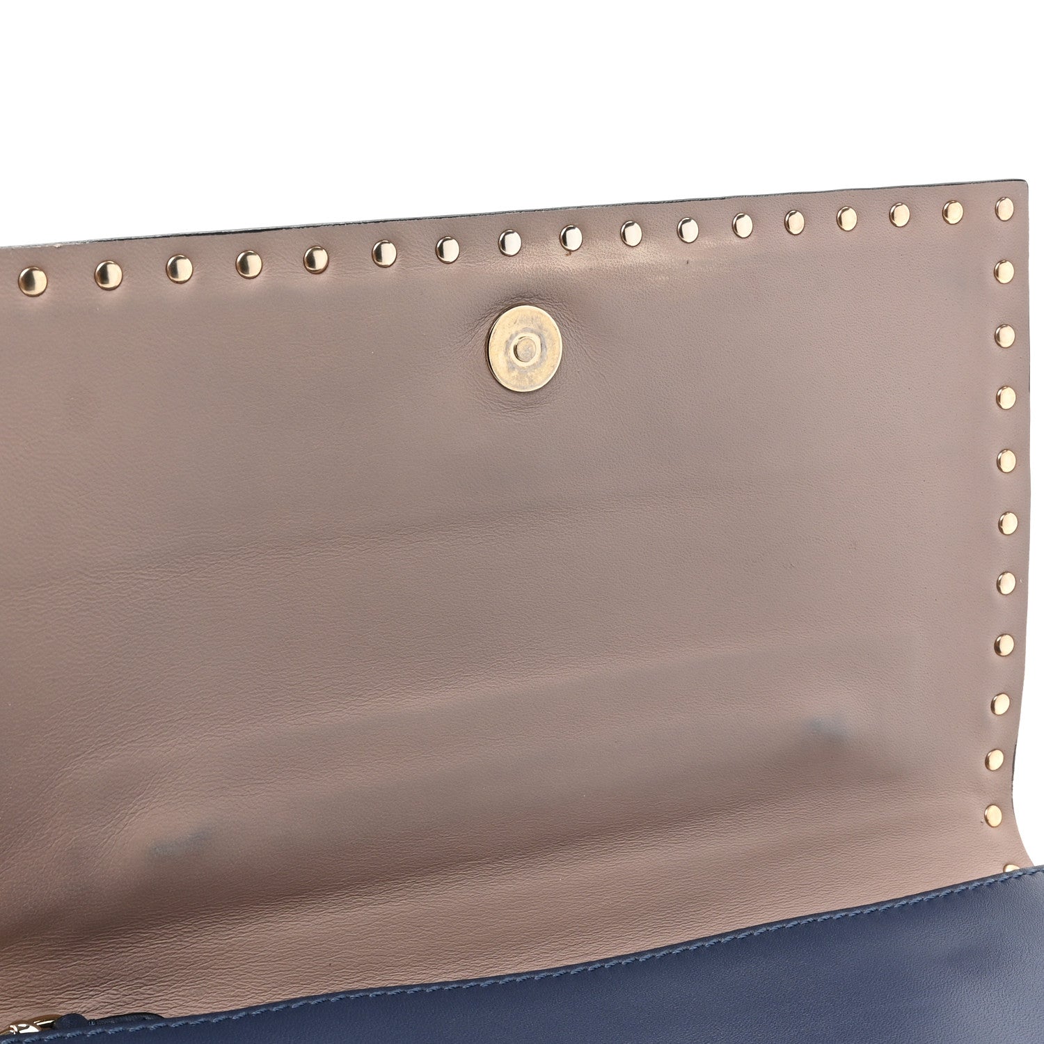 Valentino Garavani Nappa Rockstud Wristlet Clutch Indigo 13 of 13