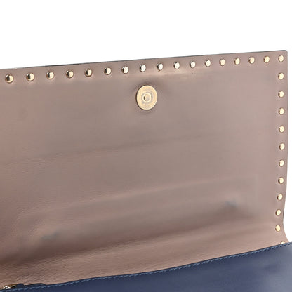 Valentino Garavani Nappa Rockstud Wristlet Clutch Indigo 13 of 13