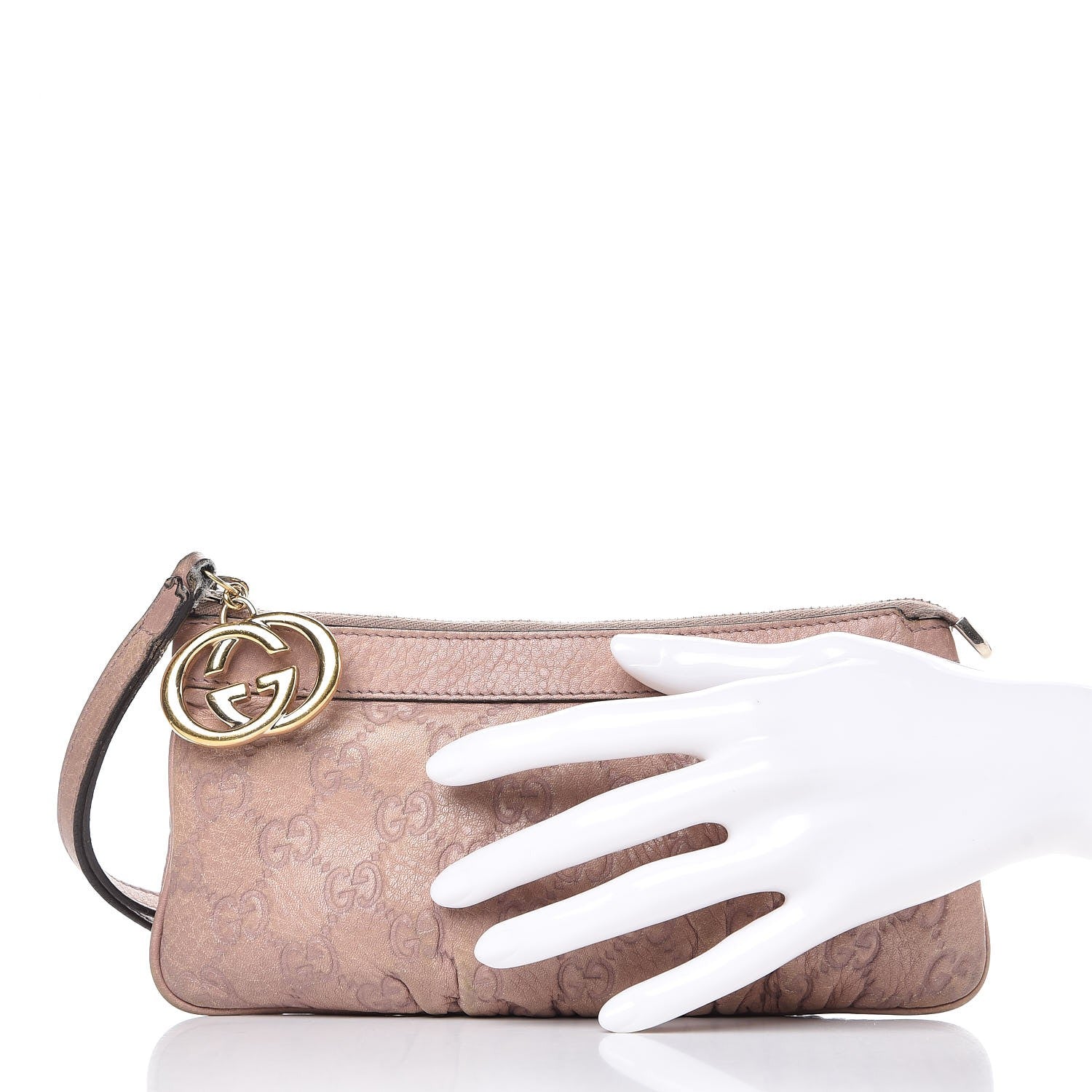 Gucci Guccissima New Britt Wristlet Light Pink 2 of 13