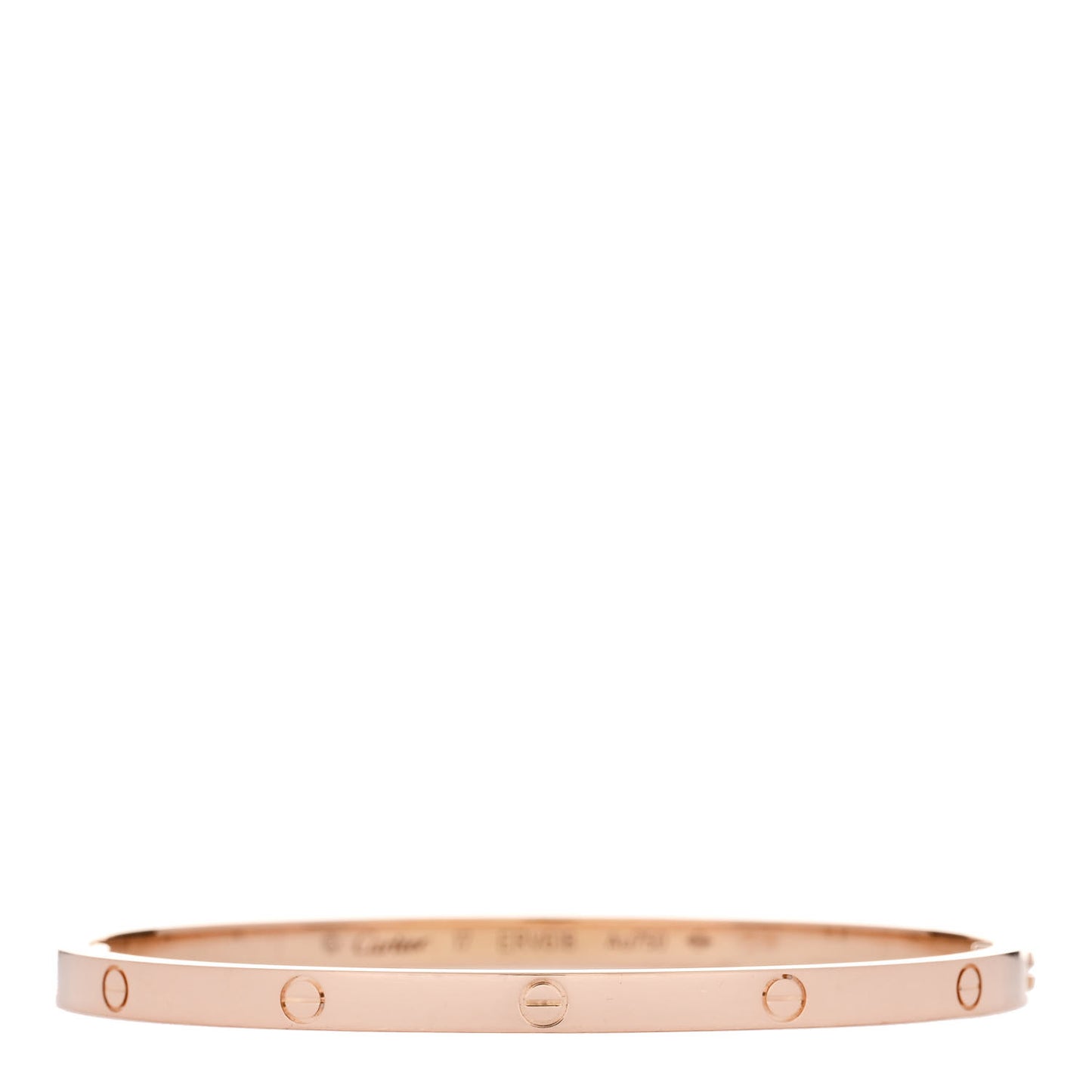 18K Pink Gold Small LOVE Bracelet 17