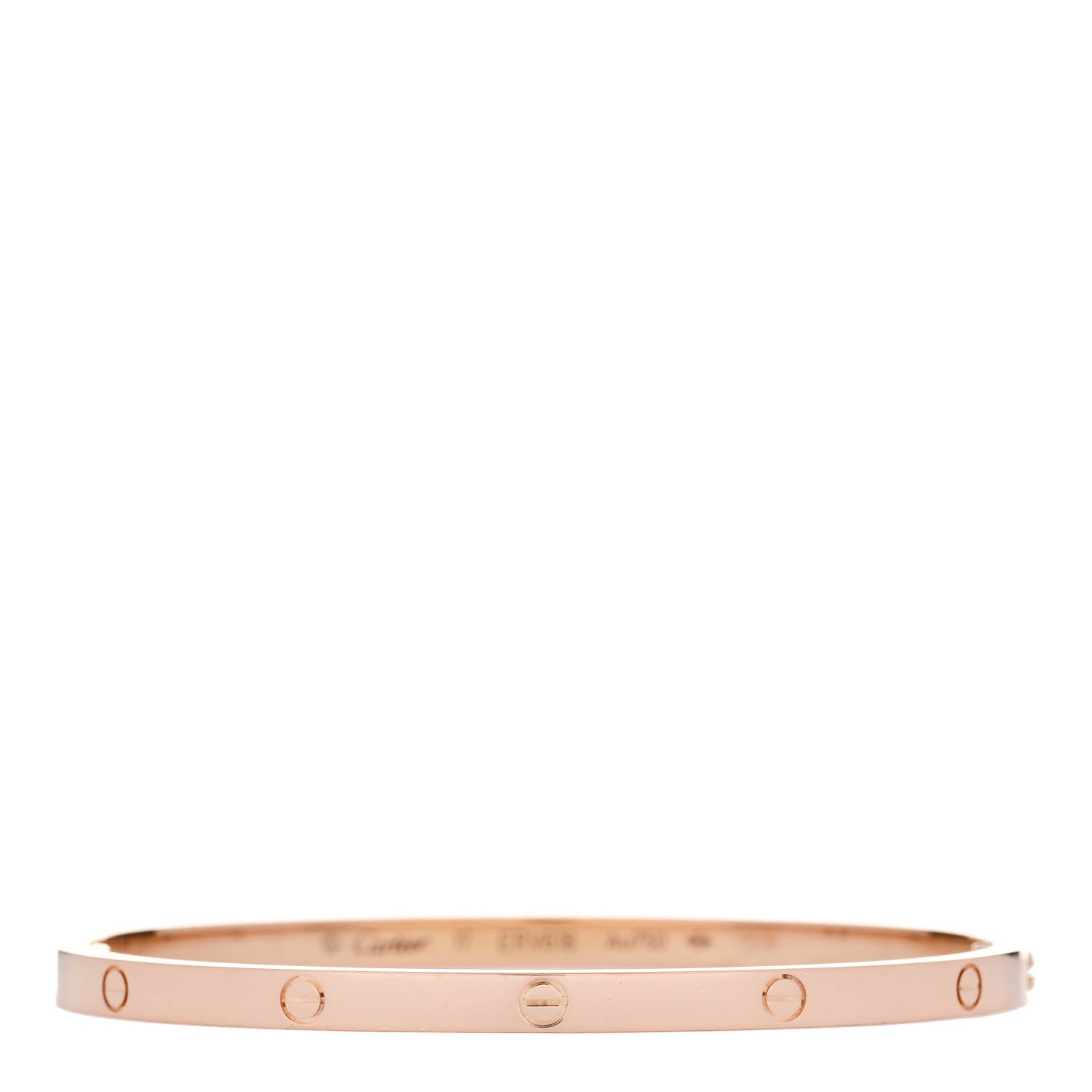 Cartier 18K Pink Gold Small LOVE Bracelet 17 1 of 8