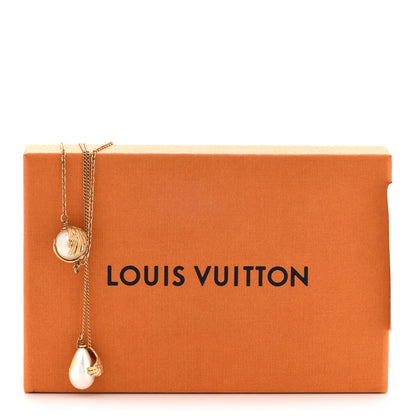 Louis Vuitton Sautoir Pearl Angels Necklace Gold 6 of 6