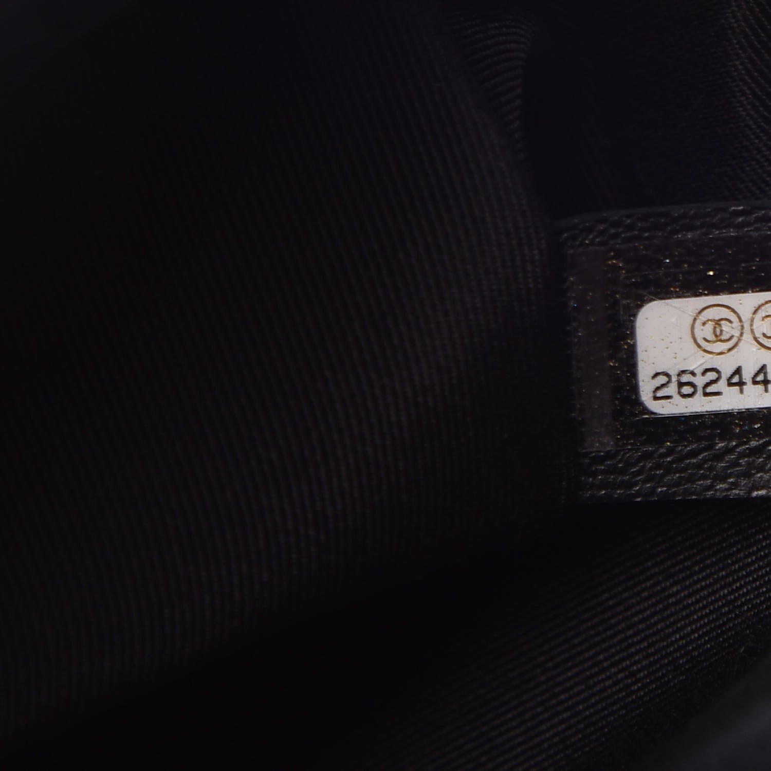 Chanel Caviar Chevron Quilted Medium Boy Flap Black 7 of 8