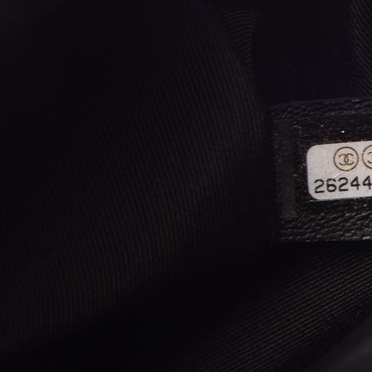 Chanel Caviar Chevron Quilted Medium Boy Flap Black 7 of 8